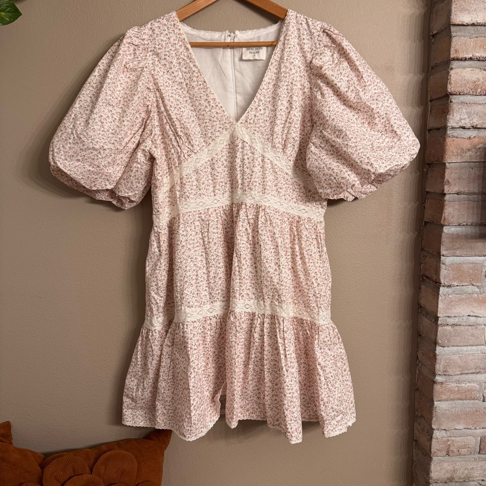 TUCKERNUCK Pink Ditsy Floral Lace Isabelle Mini Dress‎ – Hyacinth House 🌸 - Picture 10 of 13